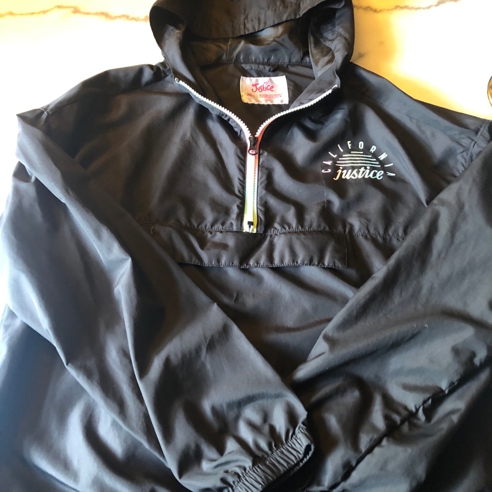 🌴 Justice Windbreaker/Jacket size 20 - Picture 2 of 2